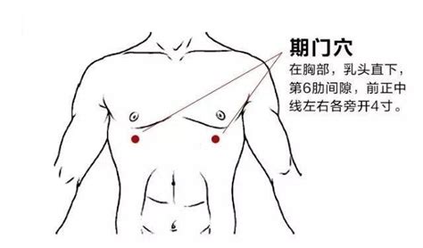 旗門穴|期門穴的功效與作用附按摩手法